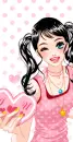 girl in pink