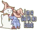 snowman and crowboy glad were friends