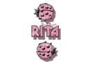 pink traveling ladybugs rita