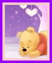 sleeping baby pooh