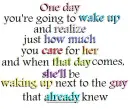 one day