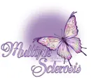 Multiple Sclerosis Butterfly purple