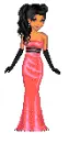 pink gown