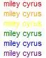 miley color