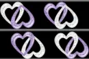 Purple/Silver Hearts