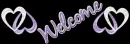 Purple/Silver Hearts Banner
