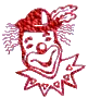 glitter clown