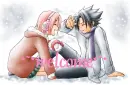 Sakura and Sasuke in snow