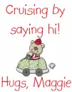 teddy bear cruising by maggie