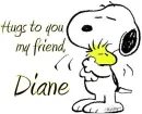 Snoopy Hugs - Diane