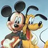Mickey and Pluto