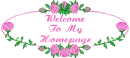 Welcome With Pink Moving Roses