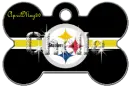pittsburgh steelers dog bone tag chelle