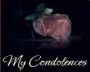 My Condolences