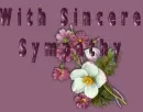 With Sincere Sympathy
