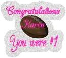 Congratulations Karen