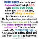 i want a guy.....