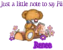 A little note... from Renee