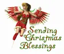 Sending Christmas Blessings angel