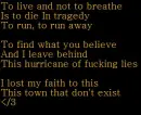 Lyrics-Jesus of Suburbia