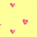 Floating hearts