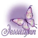 Butterfly Bling Purple Jessalynn