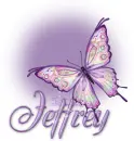Butterfly Bling Purple Jeffrey