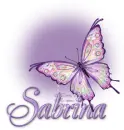 Butterfly Bling Purple Sabrina