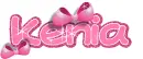 Kenia... pink bows