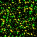 green and yellow glitter