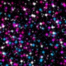 pink and blue glitter