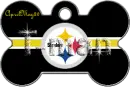 pittsburgh steelers dog bone tag tman