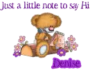 Just a note... from Denise