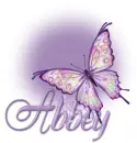Butterfly Bling Purple Abbey
