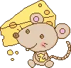 mouse with cheese