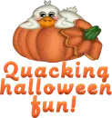 Quacking halloween fun - duck n pumpkin