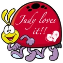 judy loves it ladybug