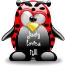 judy loves it ladybug penguin