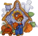 Teddy Bear Haunted Birdhouse