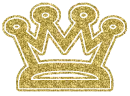 gold crown glitter