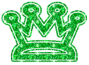 green crown glitter