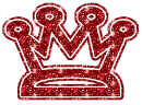 red crown glitter