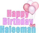 happy birthday haleemah