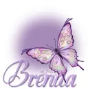 Butterfly Bling Purple Brenda