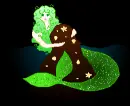 Green mermaid