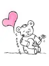 Bear with a heart