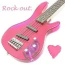 pink guitar