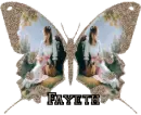  brown glitter girl butterfly fayeth