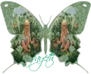 glitter green butterfly fayeth