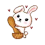 bunny with pestle and mortar